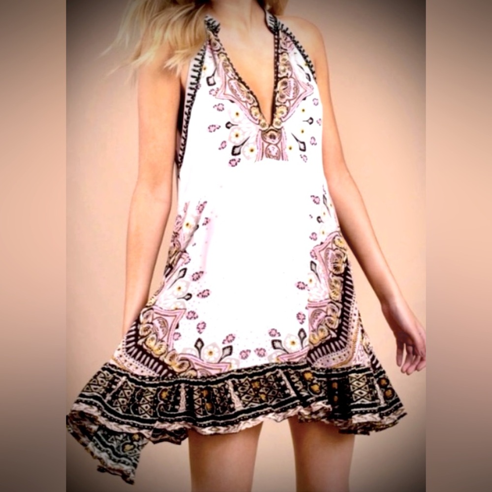 NWOT!!!Free People Steal the Sun Printed Tunic mini Dress!!